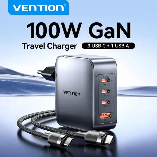 벤션 100W GaN 충전기 4포트 USB C ($17.42/무료)