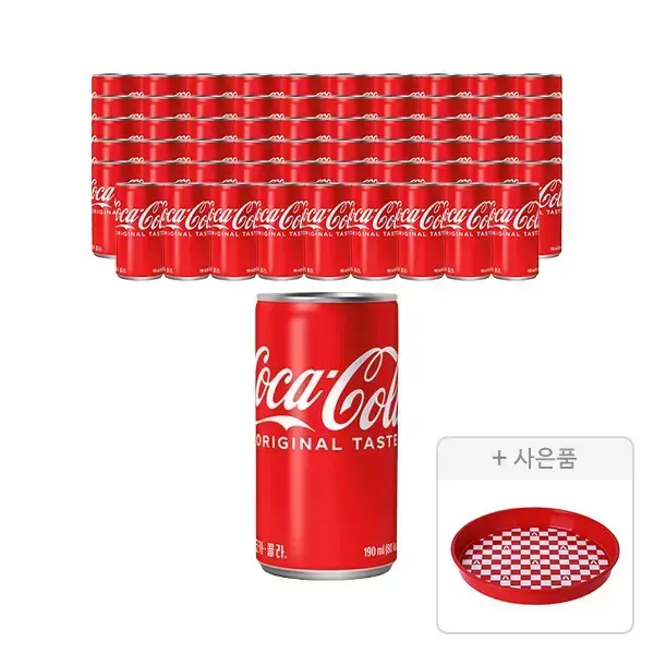 코카콜라 190ml 60개 원형 트레이 증정