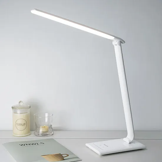 책상 공부 학습용 LED 스탠드 화이트