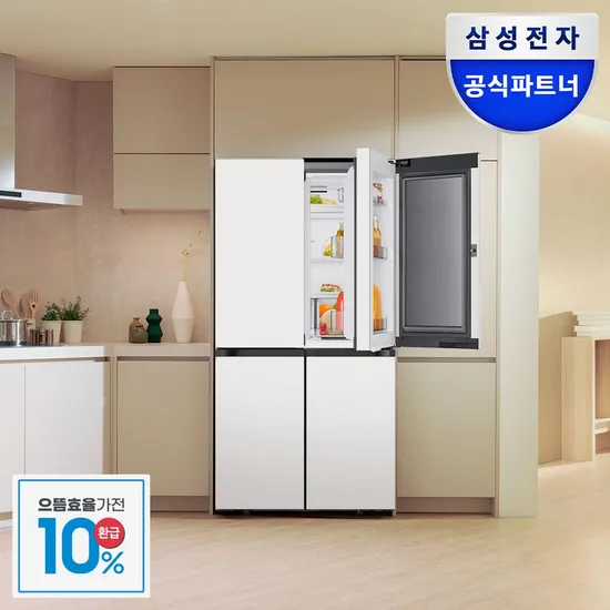 삼성 비스포크 냉장고 4도어 푸드쇼케이스 1등급 RM70F90M1ZD