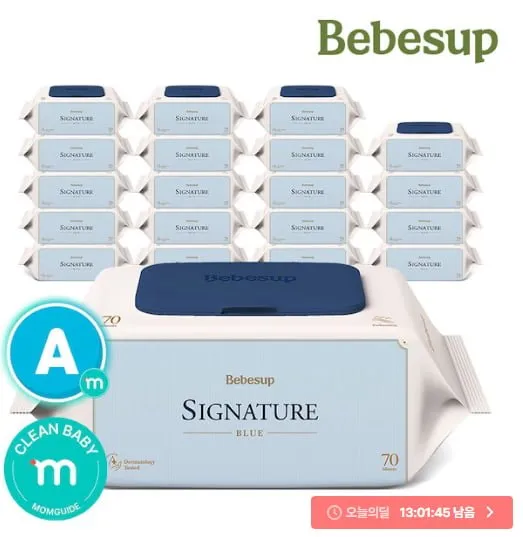 베베숲 시그니처 블루 70매 20팩