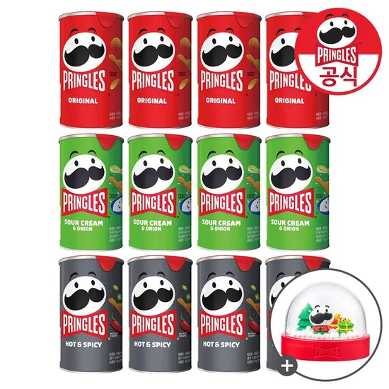 켈로그 프링글스 53g 12개 오리지날 양파맛 매운맛