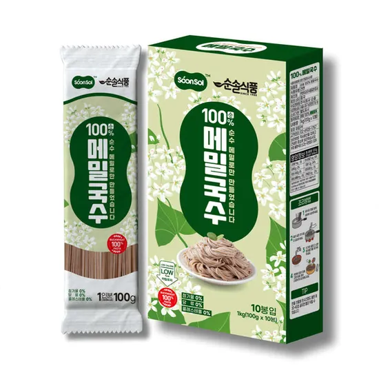 100% 메밀국수 1kg 100g 10봉