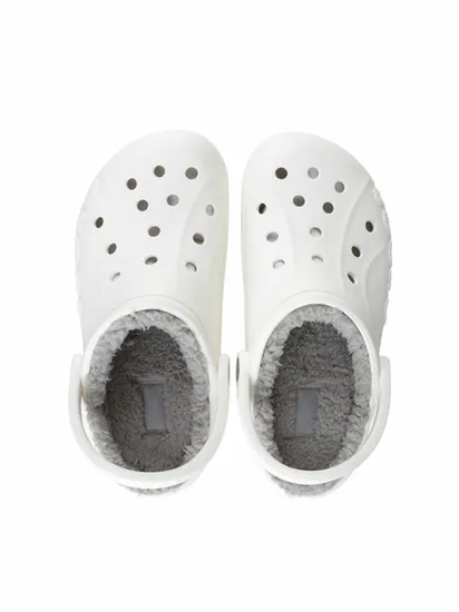 크록스 바야 라인드 클로그 화이트