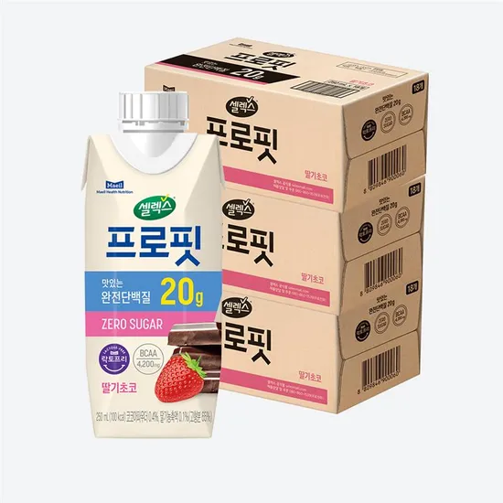프로핏 완전단백질 음료 딸기초코맛 250ml 54팩