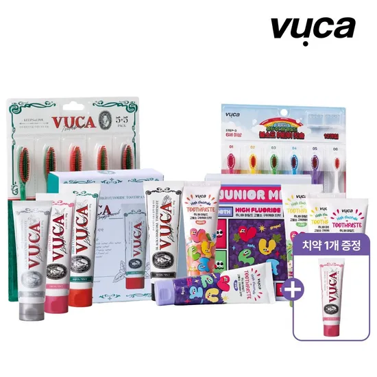 뷰카 고불소 치약 110g 4개 잇몸케어 치약 1개 증정