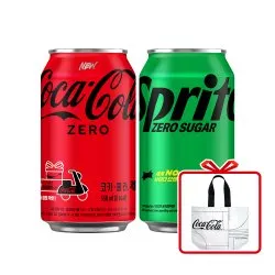 코카콜라 제로 350ml 24입 스프라이트 제로 350ml 24입 리유저블백 증정