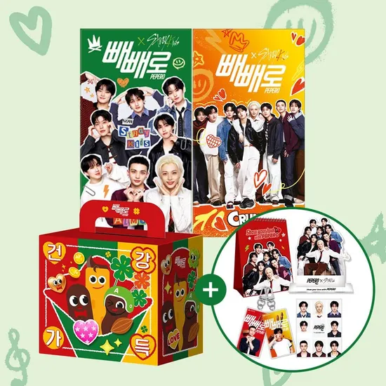 빼빼로 아몬드 크런키 8갑 2SET 혼합구성