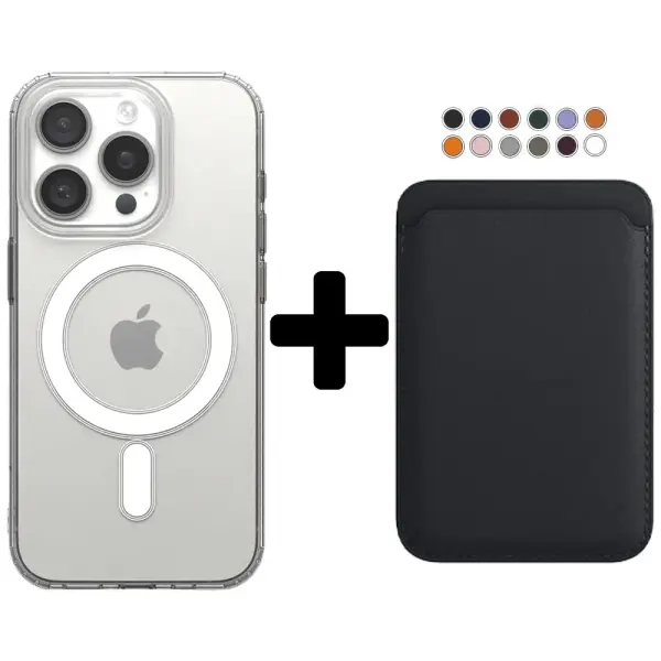 갤럭시 아이폰 마그네틱 맥세이프 케이스 가죽 카드지갑 세트