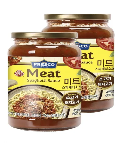 오뚜기 미트 스파게티소스 600g 2개