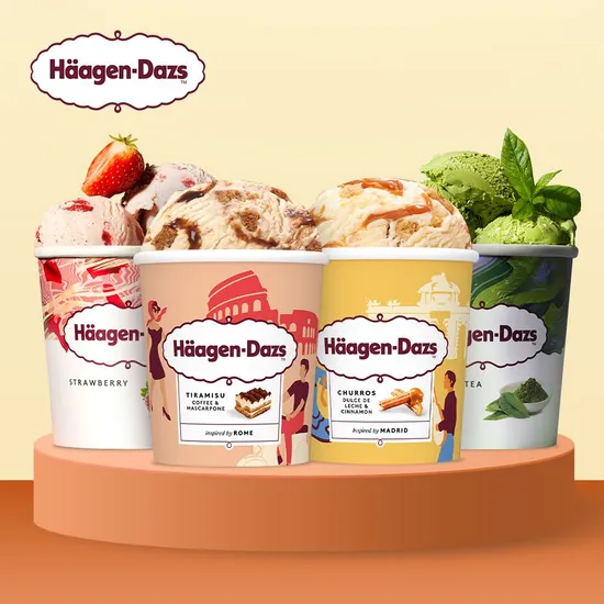 하겐다즈 파인트 3개