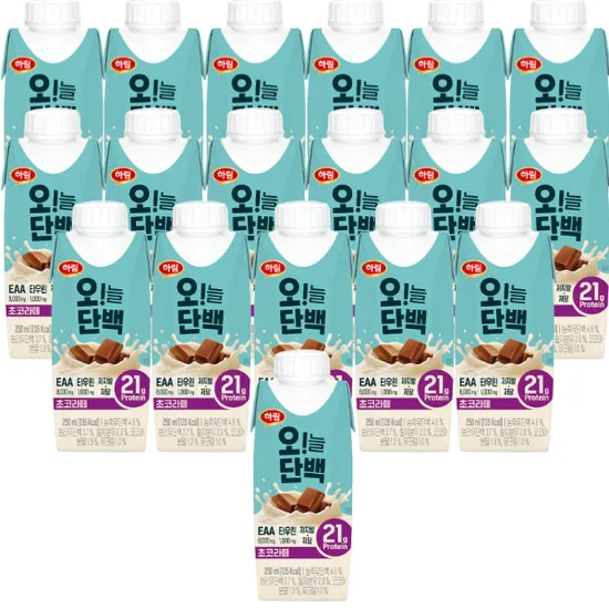 하림 단백질음료 초코라떼 카라멜라떼 단백질 프로틴 음료 250ml 18개