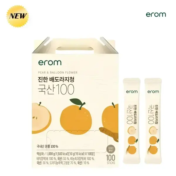이롬 진한 배도라지청 국산 10ml x 100포