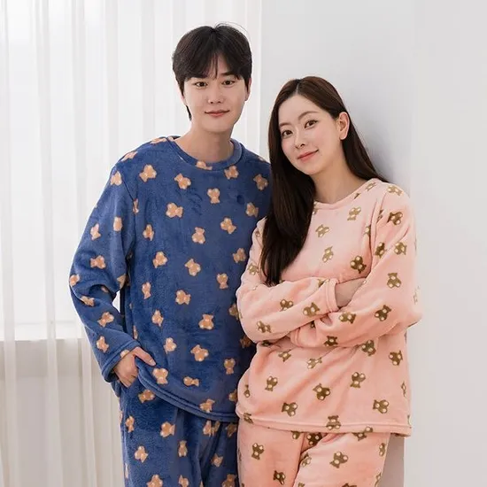 밍크 남녀 수면잠옷 상하의세트