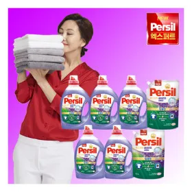 퍼실 엑스퍼트 실내건조 라벤더 세탁세제 2.7L x 5통 1.8L x 2팩