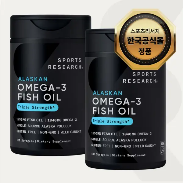 스포츠리서치 오메가3 소프트젤 1년분