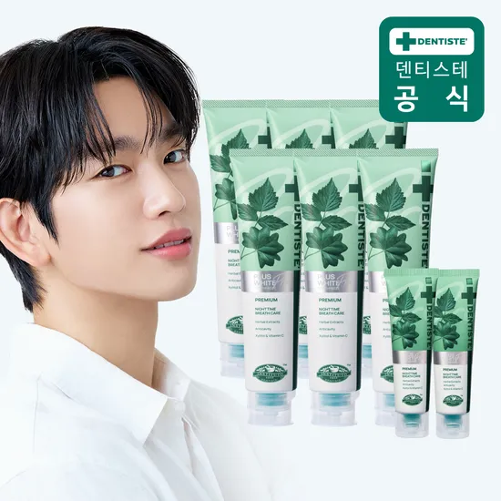 덴티스테 치약 플러스화이트 프로 200g 6개 20g 2개