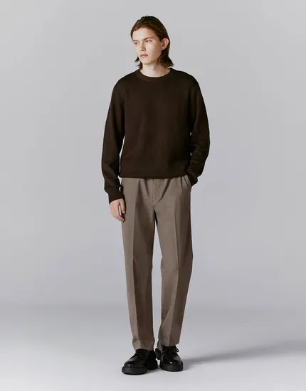 기모 테이퍼드 슬랙스