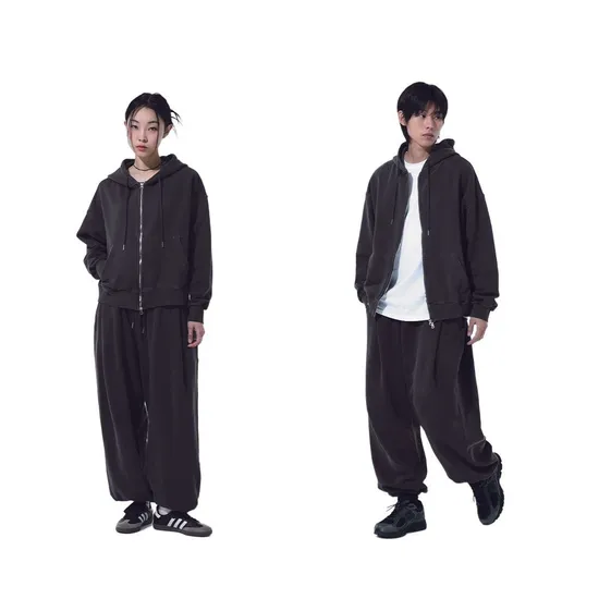 기모 와이드핏 스웨트팬츠 1+1