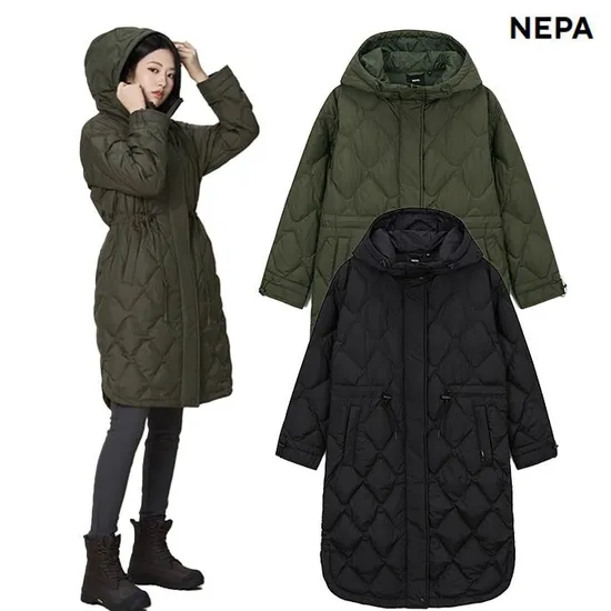 네파 여성 롱 구스다운패딩