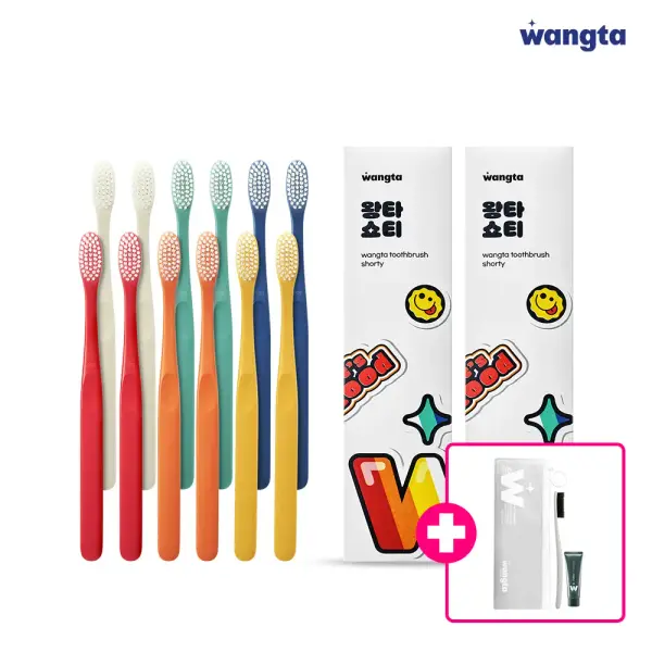 왕타 쇼티 칫솔 12P 왕타 키트