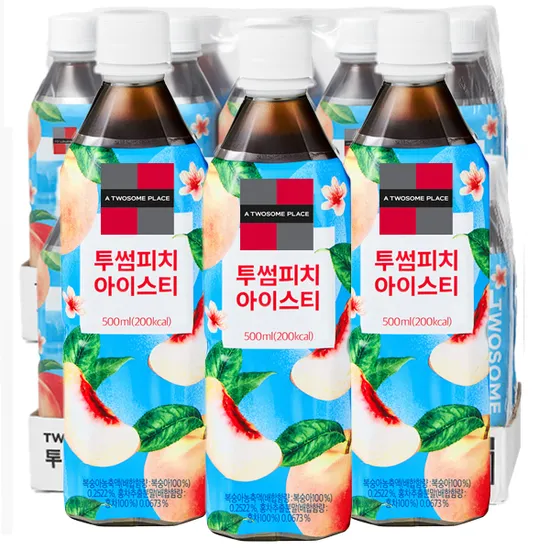 투썸 피치 아이스티 500ml 24개