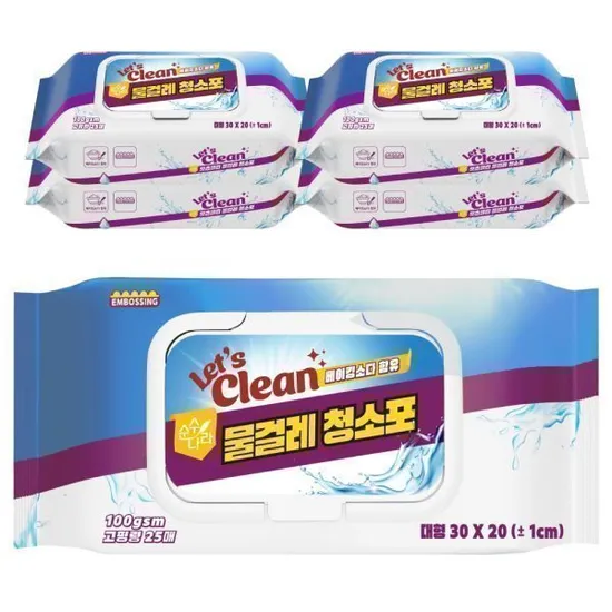 고평량 100gsm 물걸레청소포 대형 125매