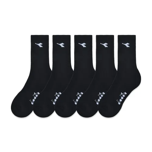 디아노라 베이직 로고 크루삭스 5팩