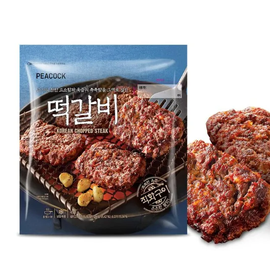 피코크 직화구이 떡갈비 450g 4팩