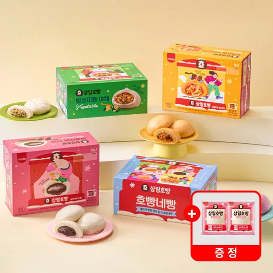 삼립호빵 개별포장 호빵 12입 1박스 호빵 2입