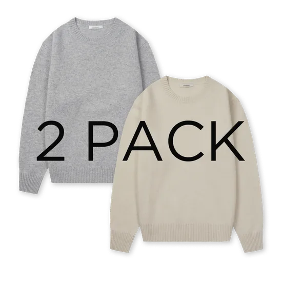 매너그램 쉐기독 엑스트라파인 메리노울 소프트 라운드니트