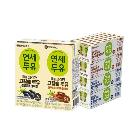 연세두유 고칼슘두유 진득찰 180ml 96팩