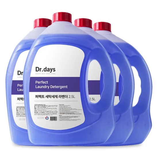 퍼펙트 세탁세제 라벤더 2.5L 4개