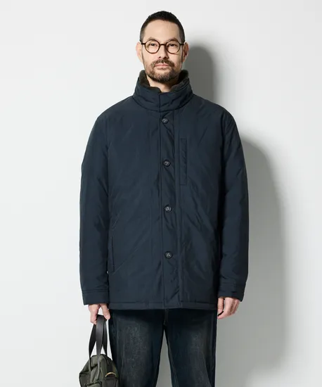 에스티코 퍼에리 덕 다운 코트점퍼 네이비 클래식핏