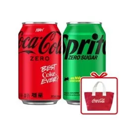 코카콜라 제로 350ml 24입 스프라이트 제로 350ml 24입 코카콜라 토트백 증정