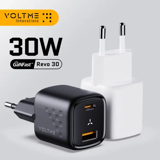 VOLTME USB C 듀얼 포트 30W GaN 충전기 $3.84