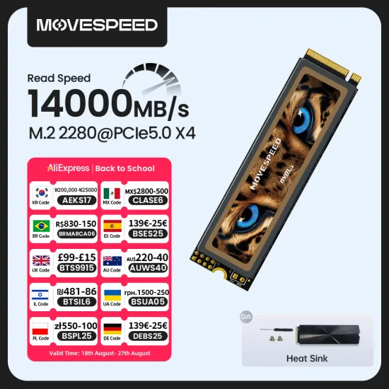 MOVESPEED PCIe 5.0x4 2TB SSD