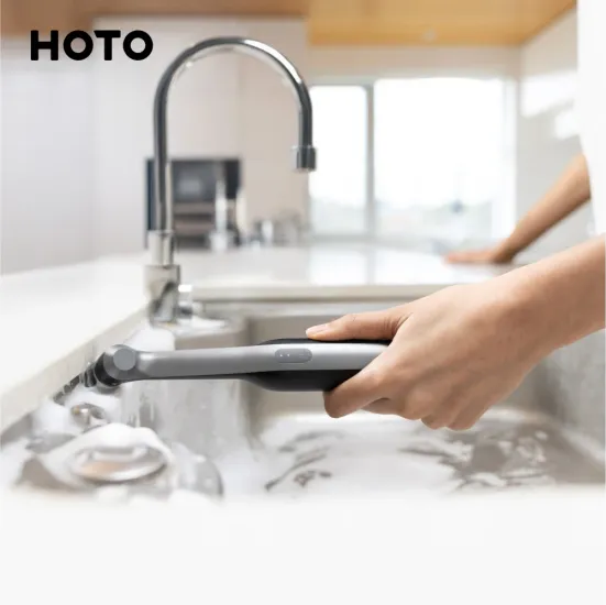 HOTO 주방 욕실청소 무선 전동 스핀 스크러버