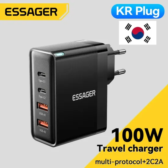 Essager 100W GaN 충전기 한국 플러그