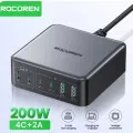 Rocoren 200W GaN 충전기 6 포트