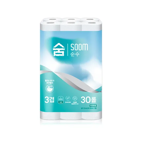 깨끗한나라 오래쓰는 화장지 롱와이드 30m 30롤