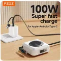 PZOZ PD 100W C to C 고속충전 개폐식 케이블 디지털 디스플레이