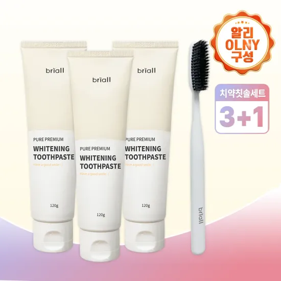 브리울 남성 올인원 스킨로션 300ml 미백치약 3개 칫솔 1개 11,925원