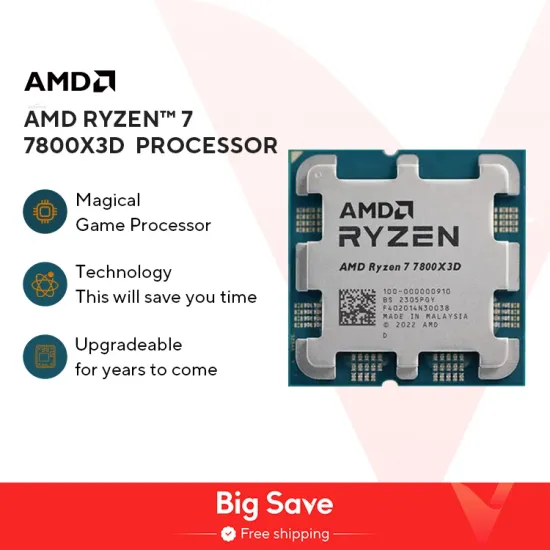 AMD 라이젠 7800X3D $257 5700X $87 7500F $96