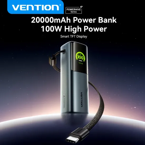 Vention 20000mAh 165W 고속 충전 보조배터리