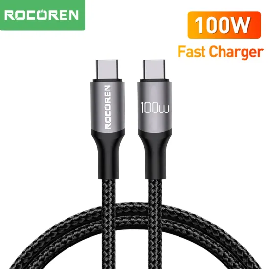 Rocoren USB C to USB Type C 케이블 PD 100W 5A