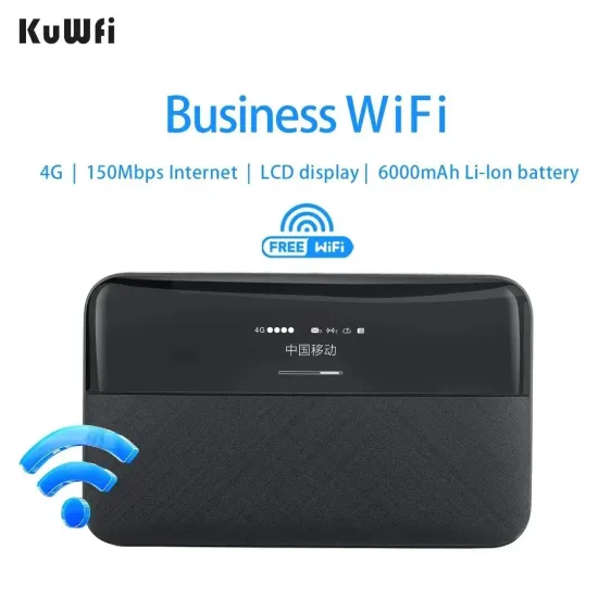KuWFi 4G LTE 무선 라우터 에그 6,000mAh $21.4