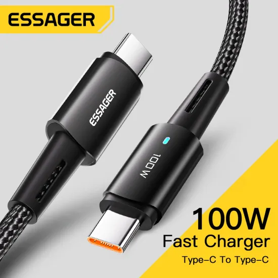 Essager USB C 케이블 60W PD QC 4.03.0 USB 유형 C케이블 0.5m