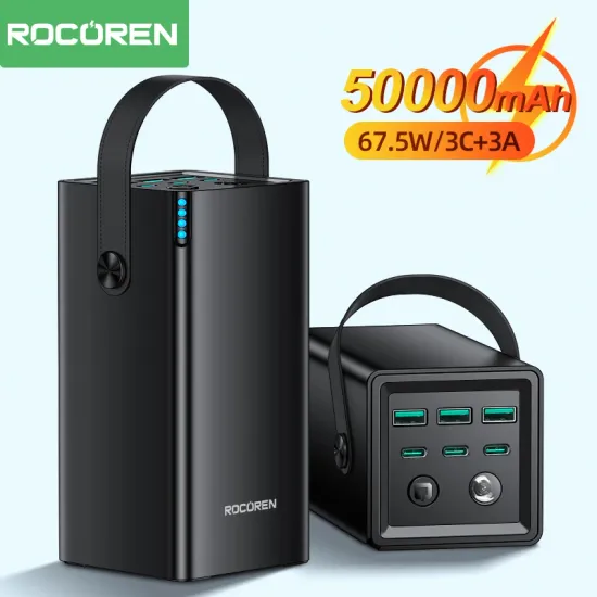 Rocoren 50000mAh 67.5W USB C타입 보조배터리