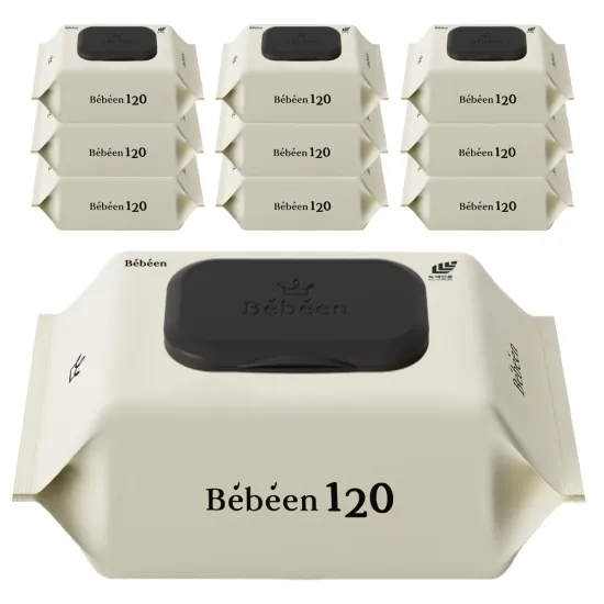 베베앙 120  영유아 캡형 물티슈 엠보싱 120 매 10팩(7,282원/무배)